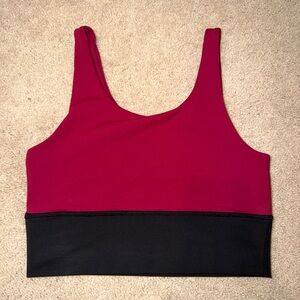 DYI Burgundy and Black Sports Bra